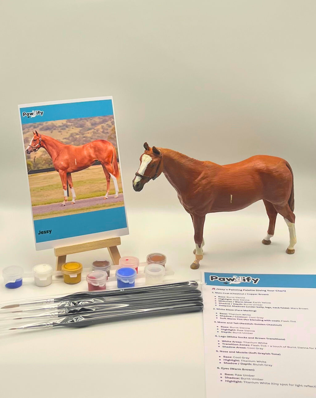 Your Horse 3D Personalised Pet Model Painting Kit